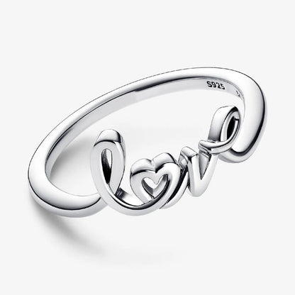 2026 New 925 Silver Love Double Layer Rose Wrong Circle Princess Noble Bow Crown Ring Exquisite DIY Charm Jewelry Gift