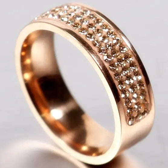 Square Zircon Stainless Steel Couple Ring For Women and Men Romantic Engagement Wedding Party Jewelry Female