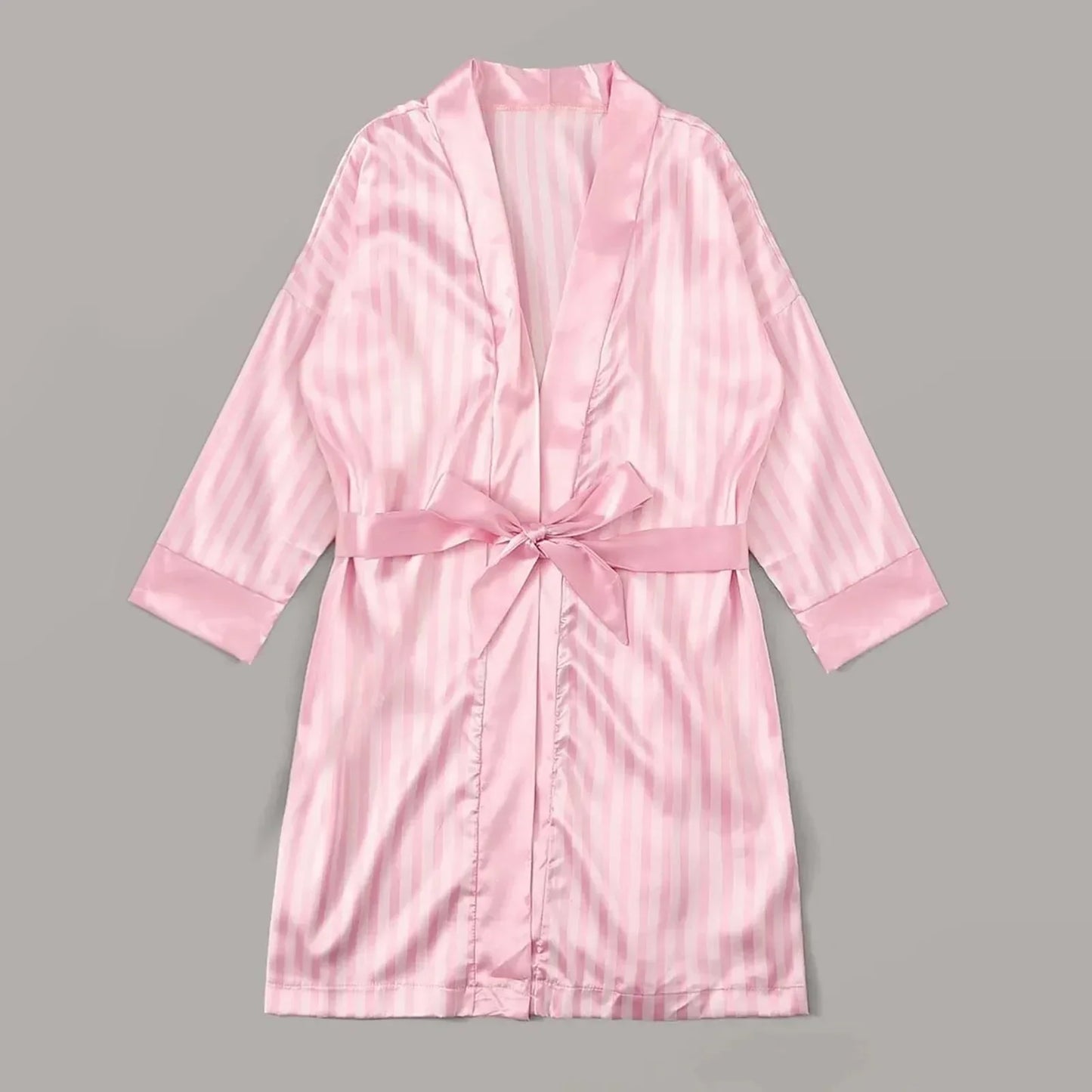 Pink Silk Robe
