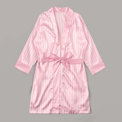 Pink Silk Robe