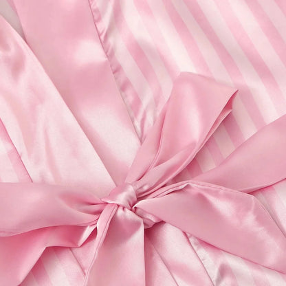 Pink Silk Robe