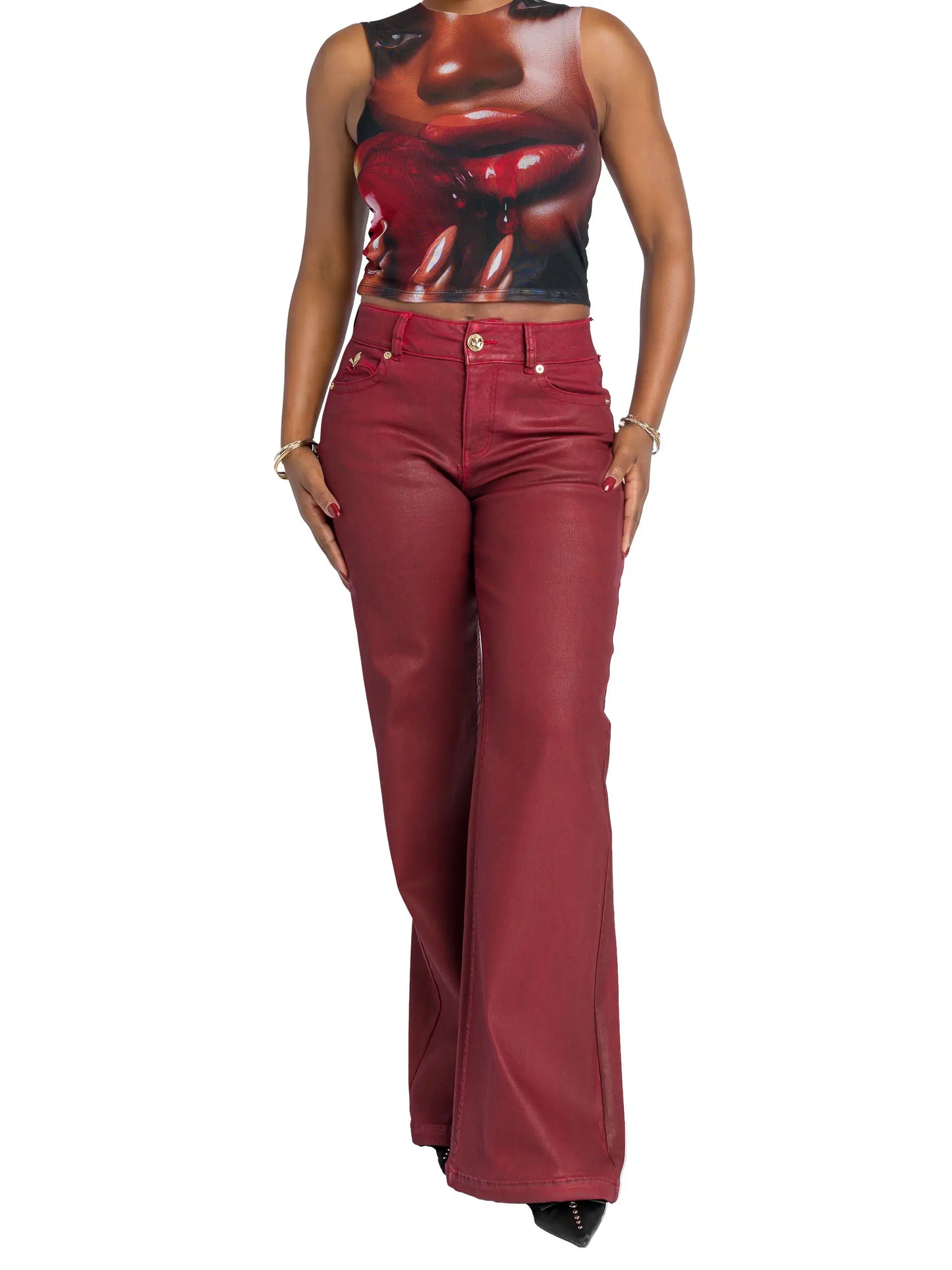 Wide-Leg Jean - Red Delicious